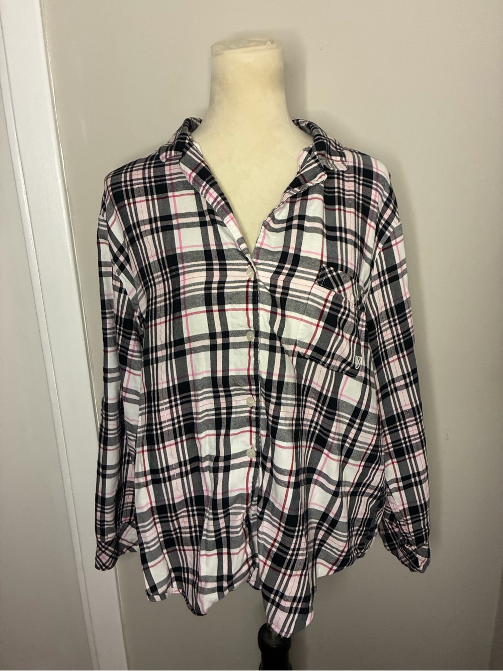 Victoria Secret Flannel Pajama Top